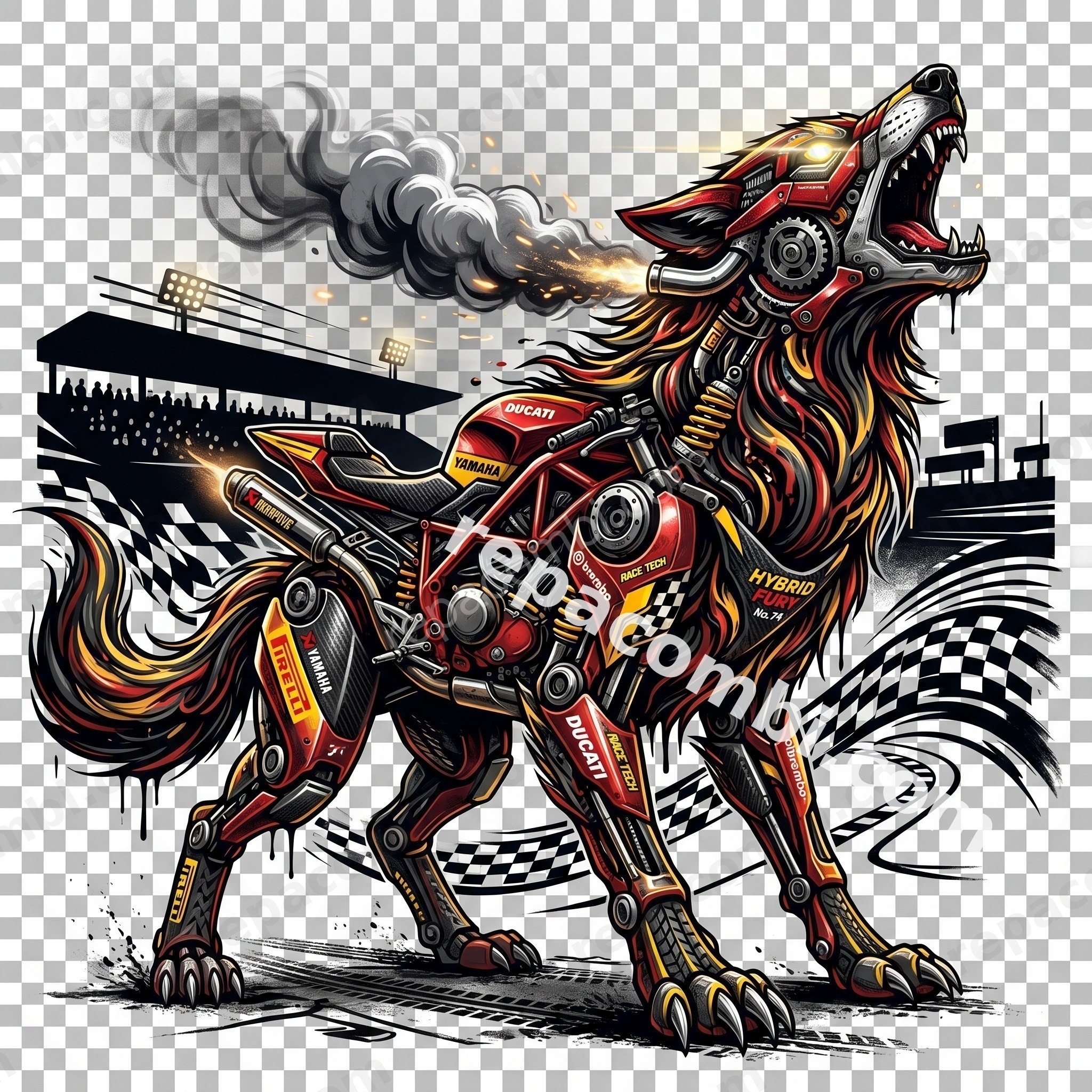 Loup Superbike - DTF moto Répa Combi