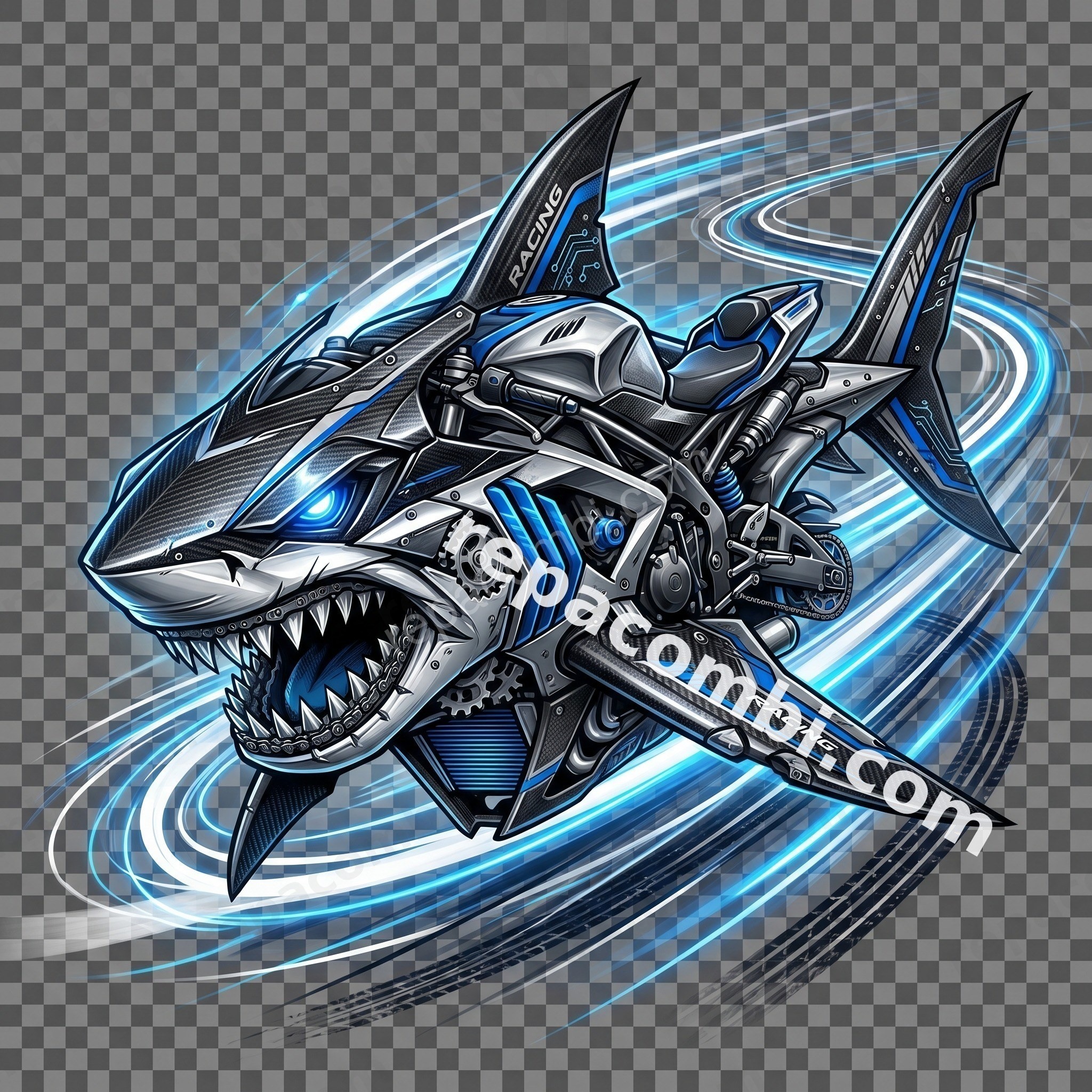 Shark Mécanique - DTF moto Répa Combi