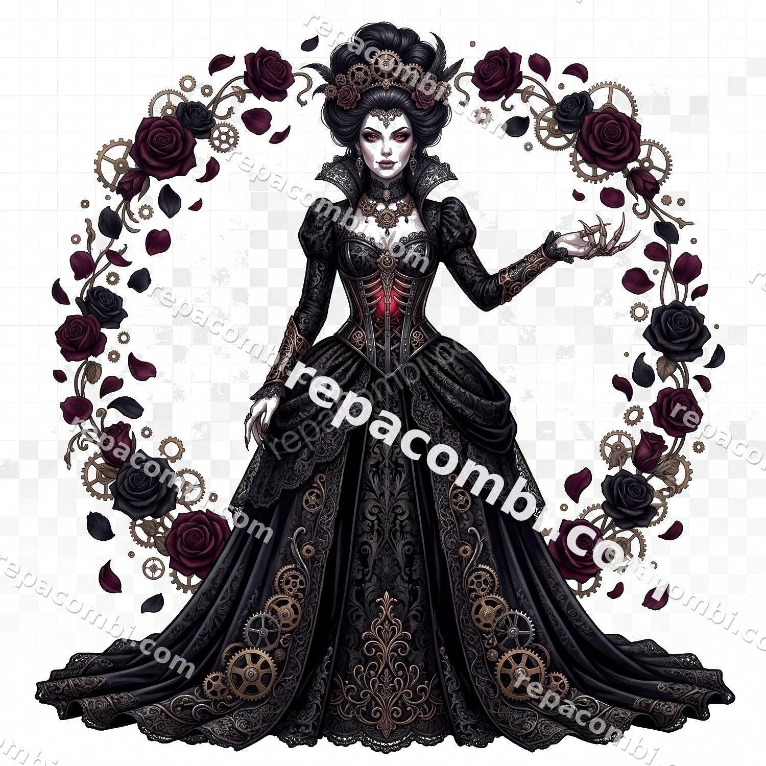 Vampire Queen - DTF moto Répa Combi
