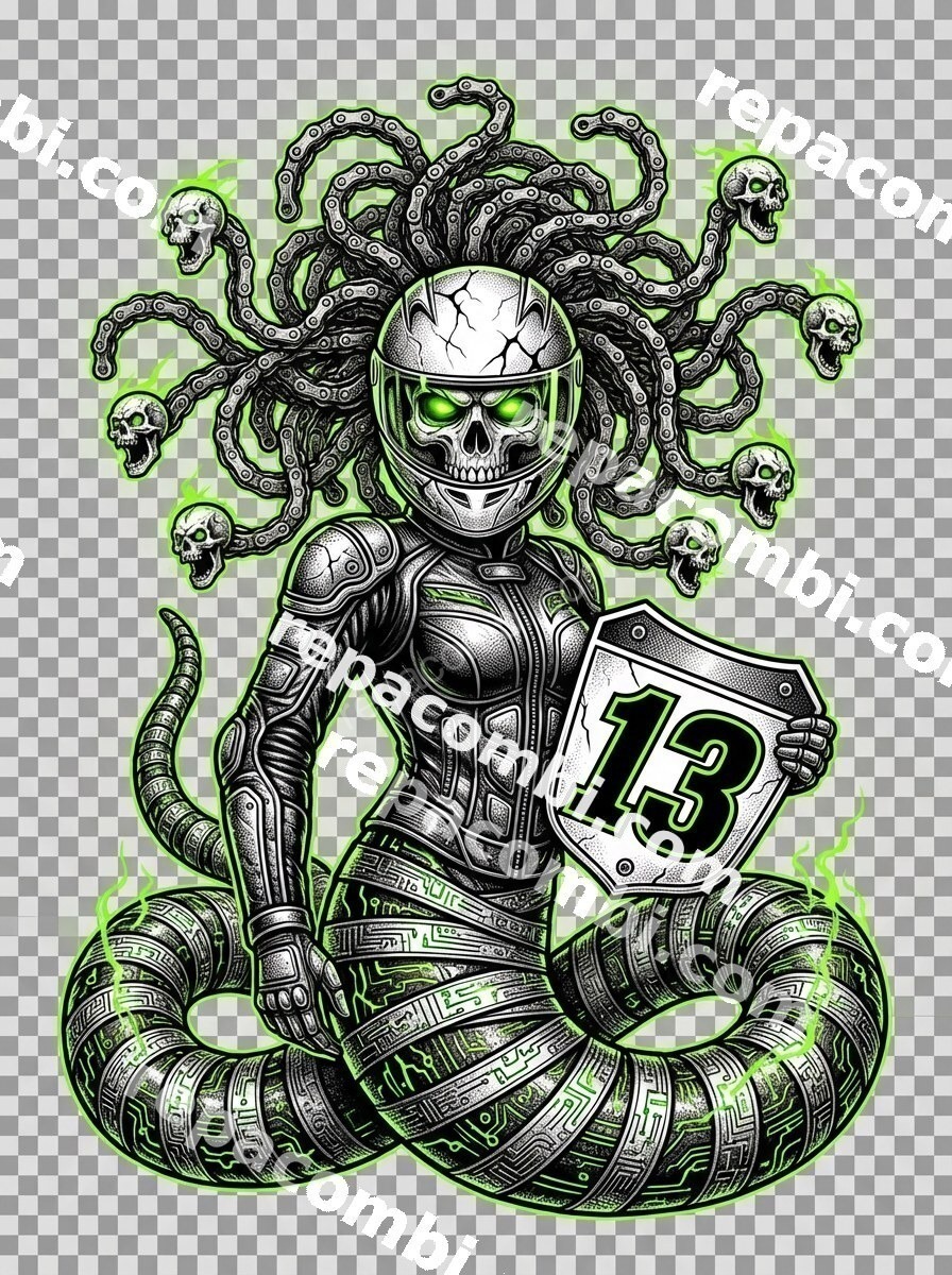 Medusa Circuit - DTF moto Répa Combi