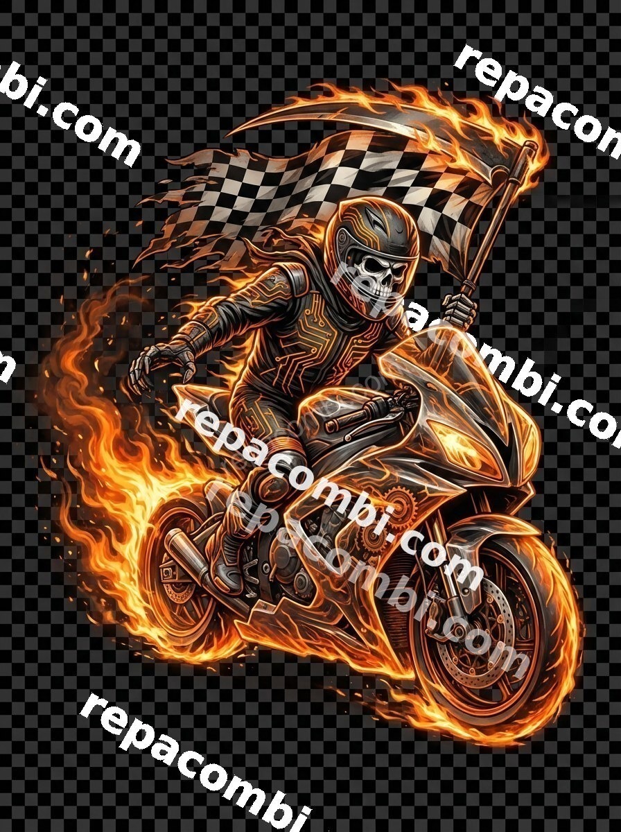 Grim Reaper Racer - DTF moto Répa Combi