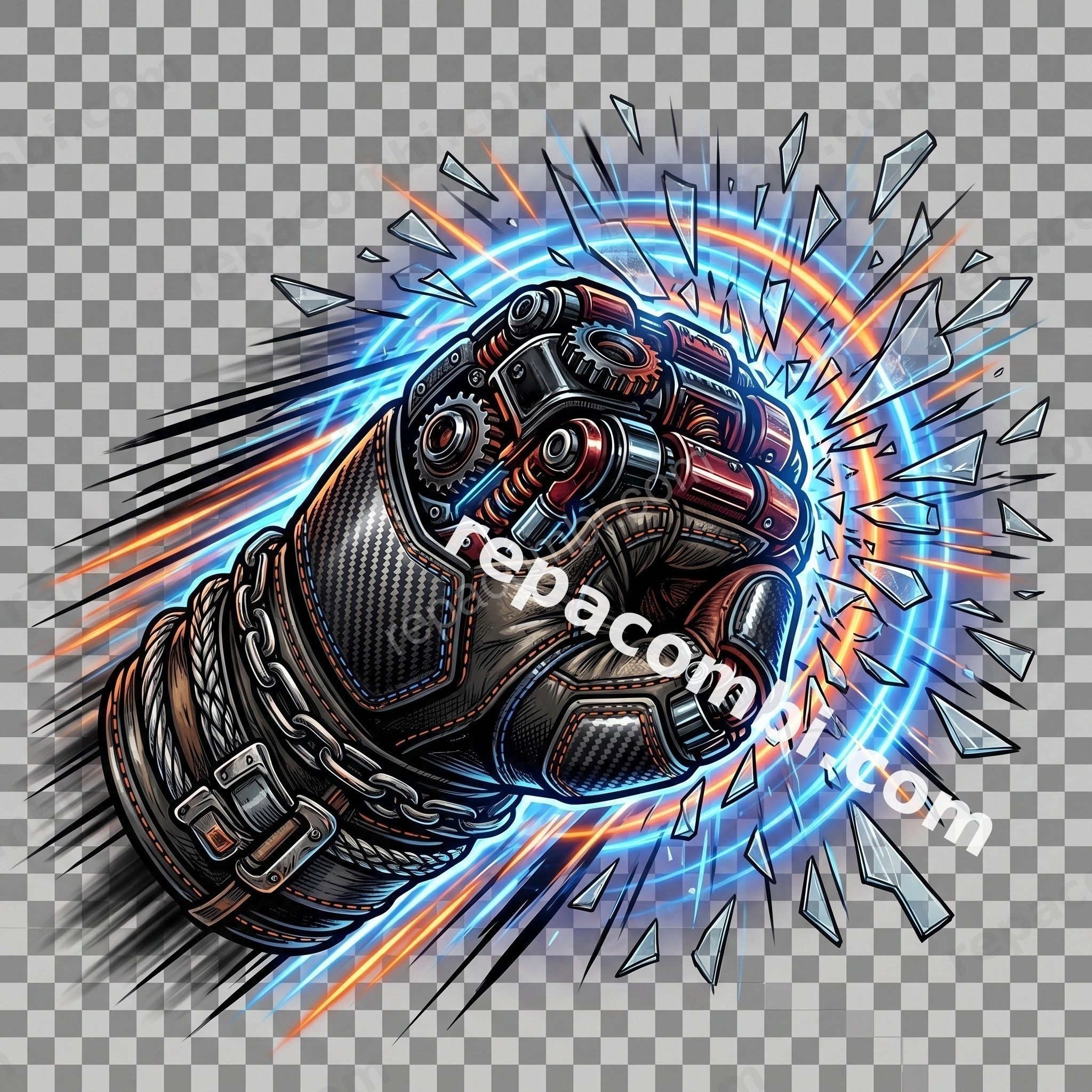 Boxing Glove Mechanical - DTF moto Répa Combi