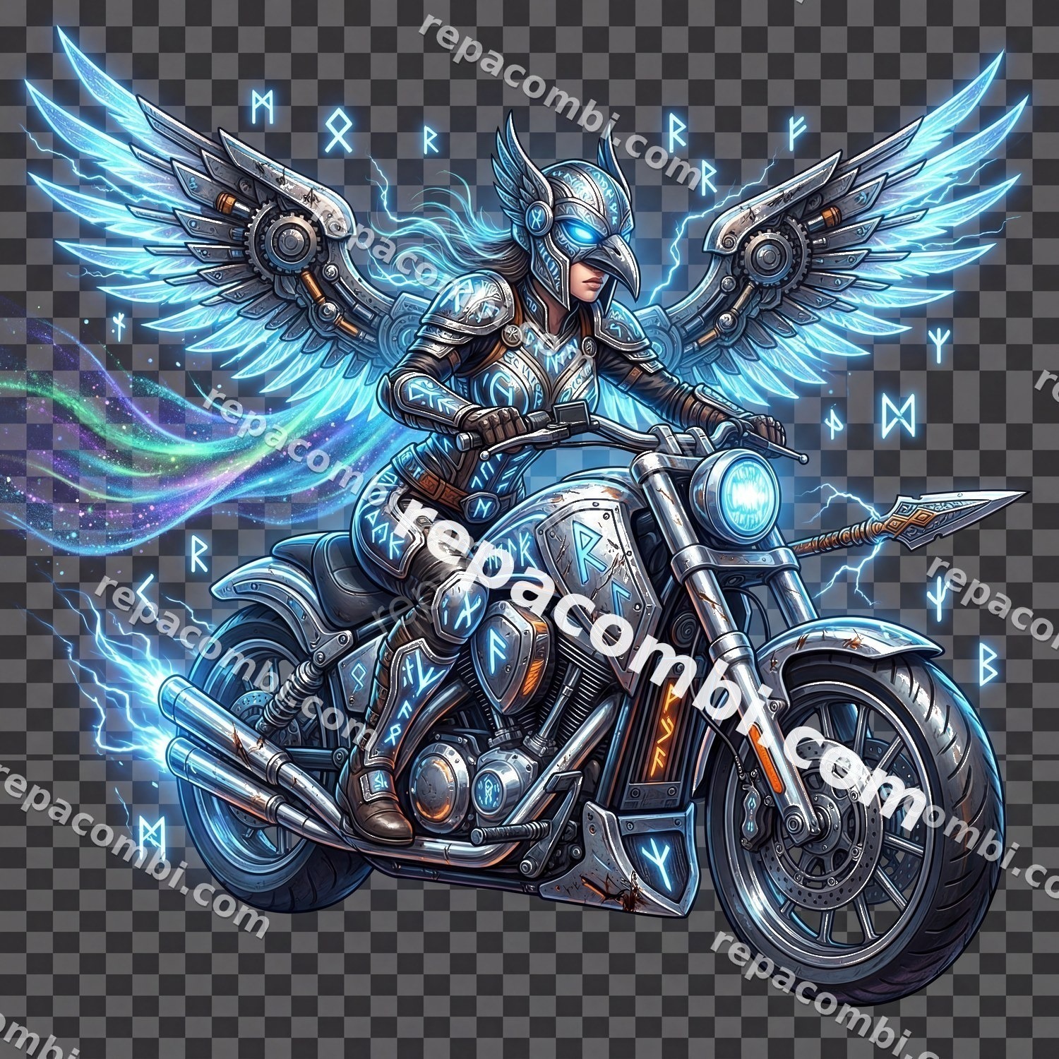 Valkyrie Battle Bike - DTF moto Répa Combi