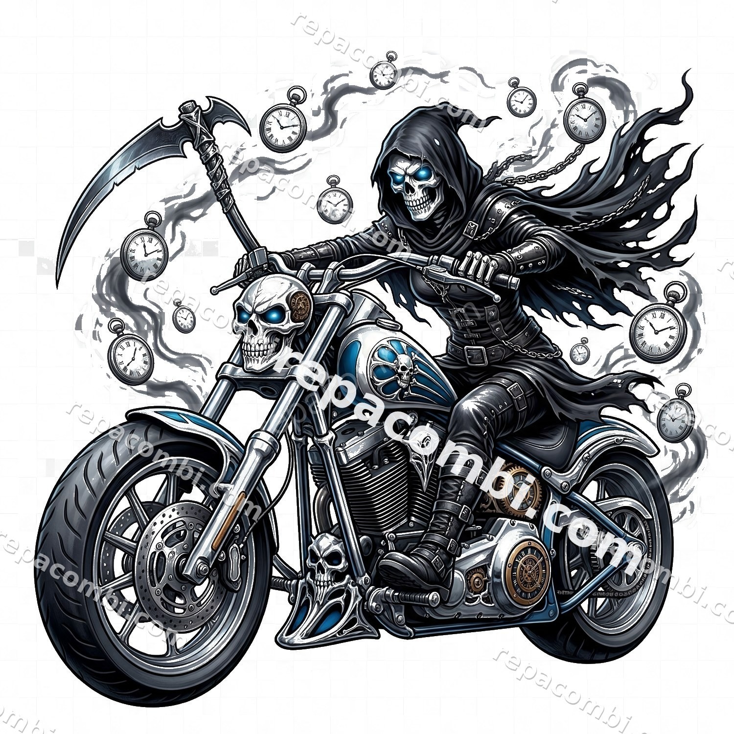 Grim Reaper Rider - DTF moto Répa Combi
