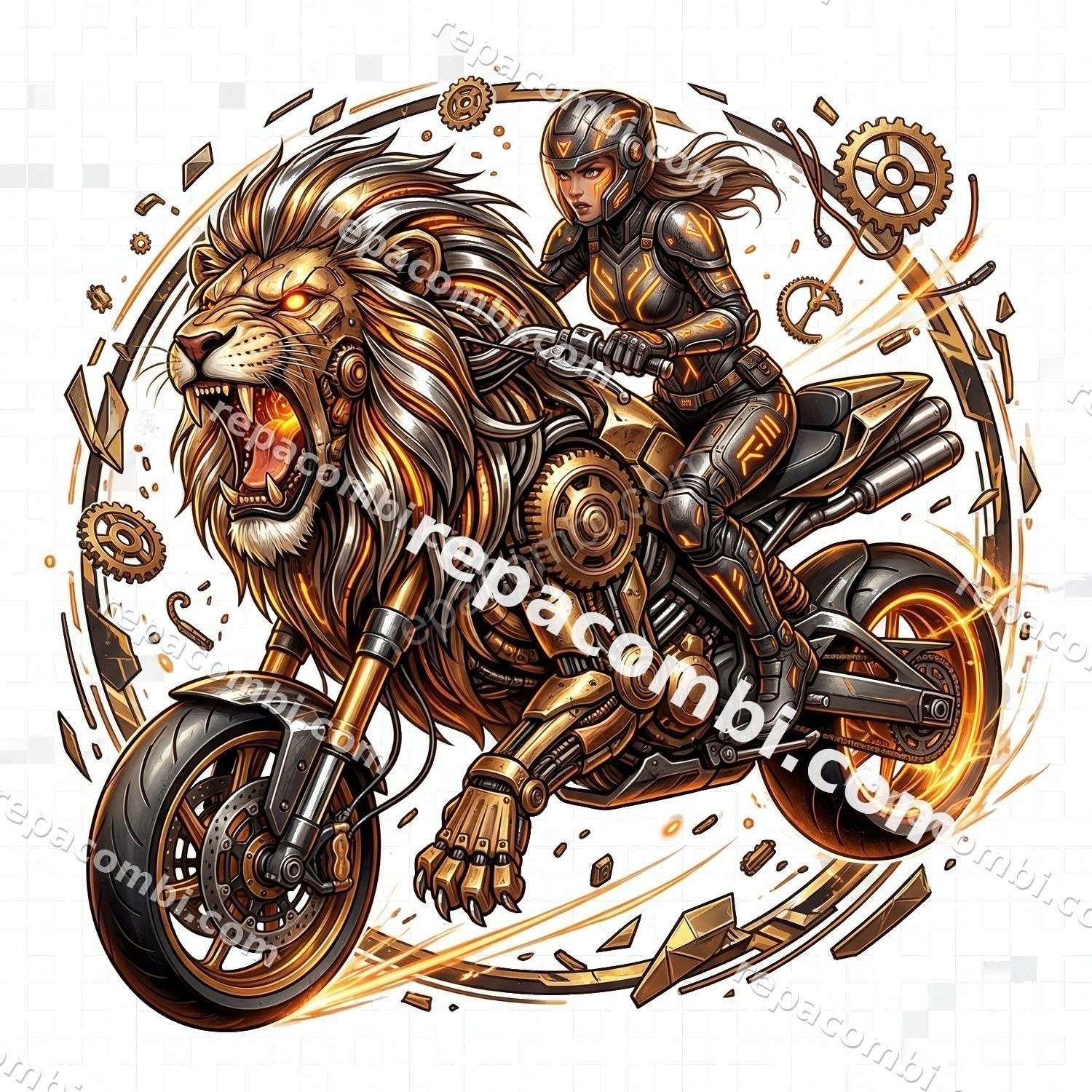 Lion Mechanical Fusion - DTF moto Répa Combi