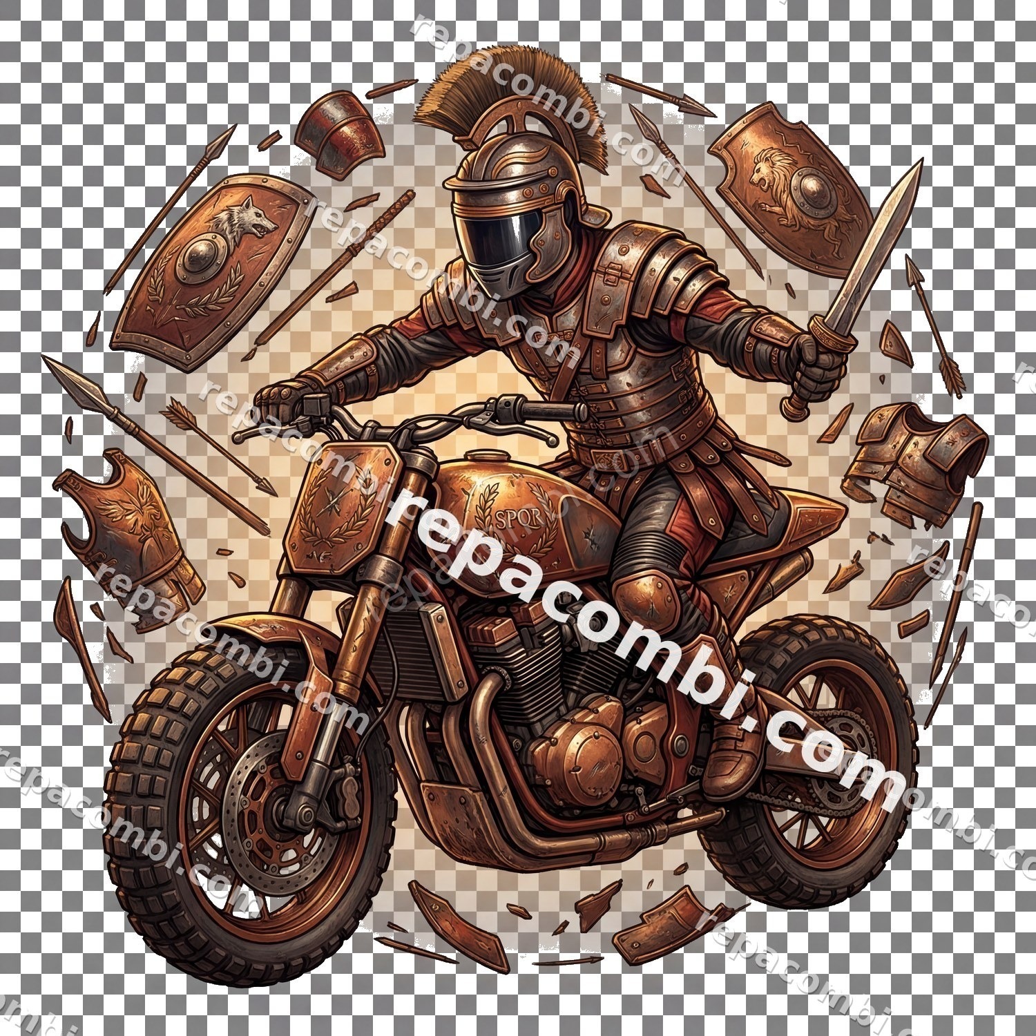 Gladiator Arena Bike - DTF moto Répa Combi