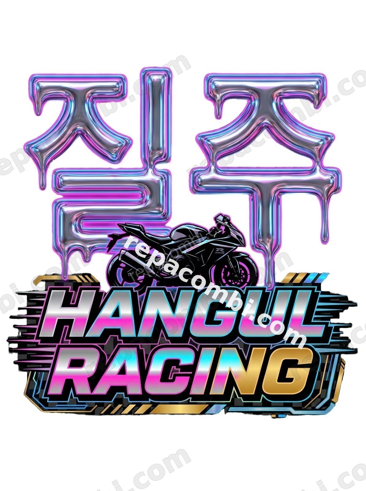Hangul Racing - DTF K-Pop Racer Répa Combi