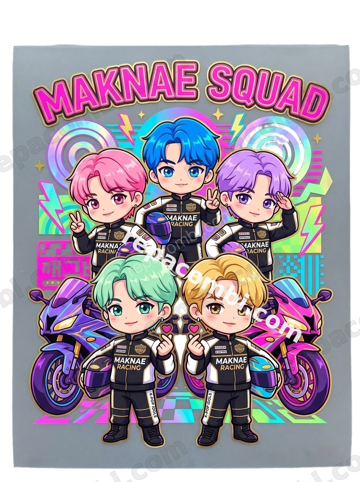 Maknae Squad - DTF K-Pop Racer Répa Combi