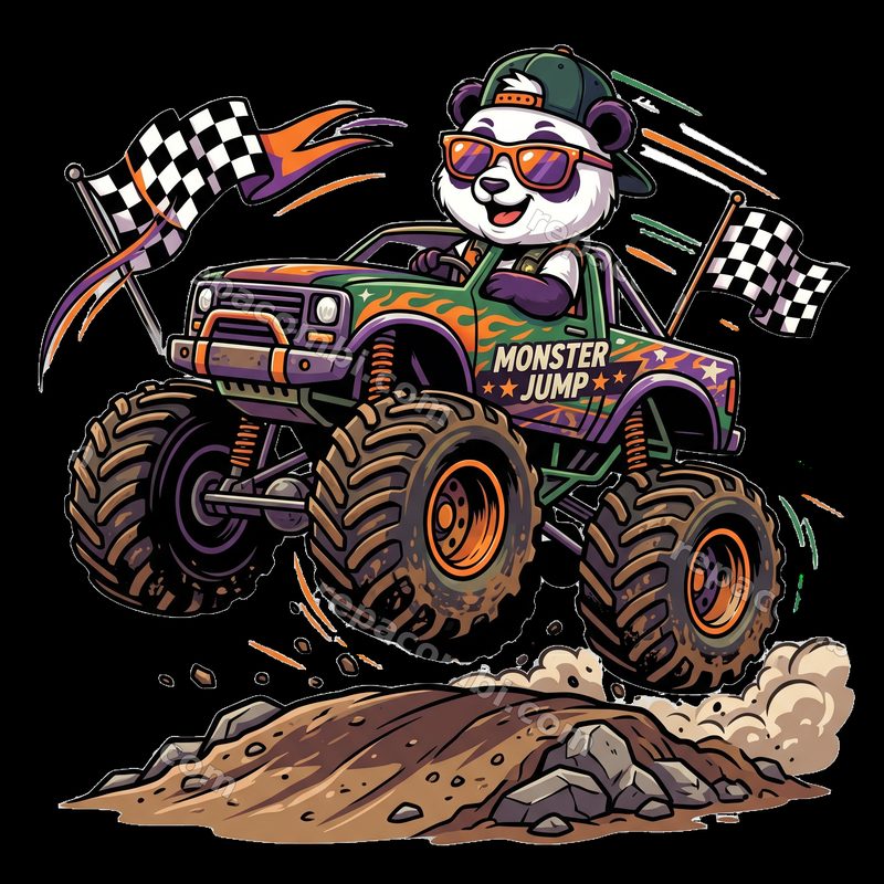 Panda Monster Truck