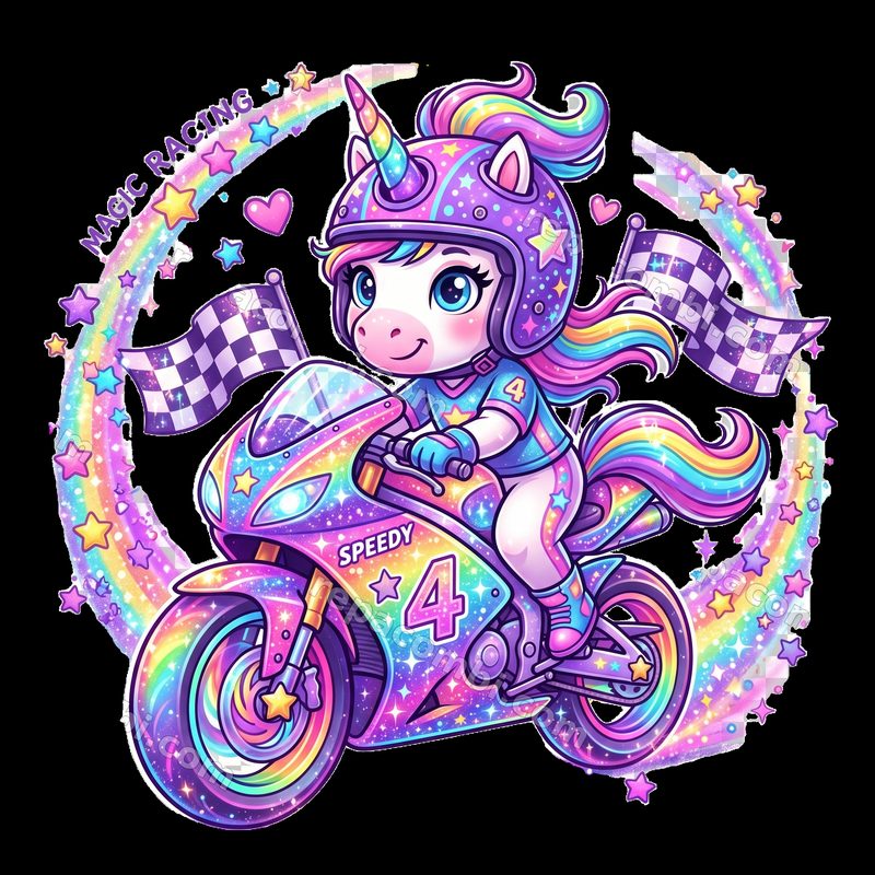 Unicorn Rainbow Racer