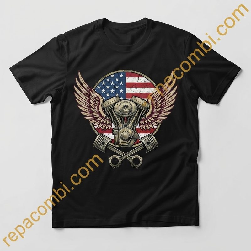 US Motor Wings Vintage - Design brut
