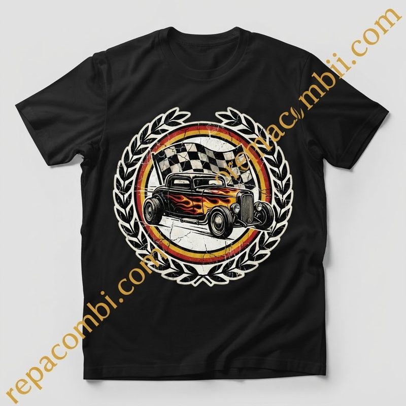 Vintage Hot Rod Flames - Design brut