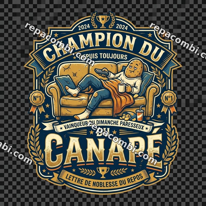 Design textile Champion Canape - film thermocollant à coller au fer
