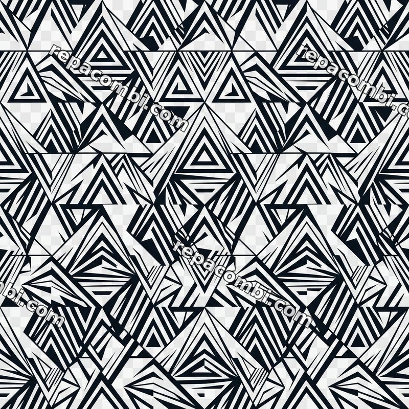 Design textile Geometric Abstract Pattern - film thermocollant à coller au fer