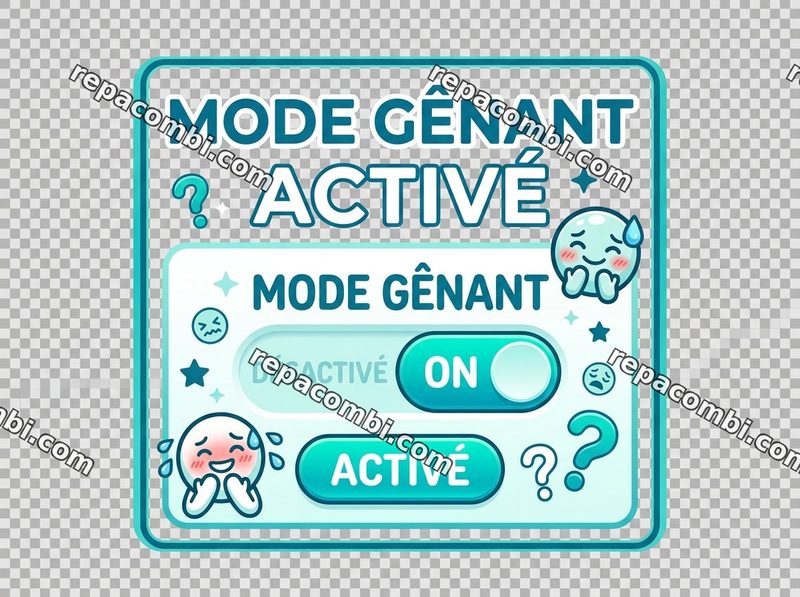 Design textile Mode Genant - film thermocollant à coller au fer