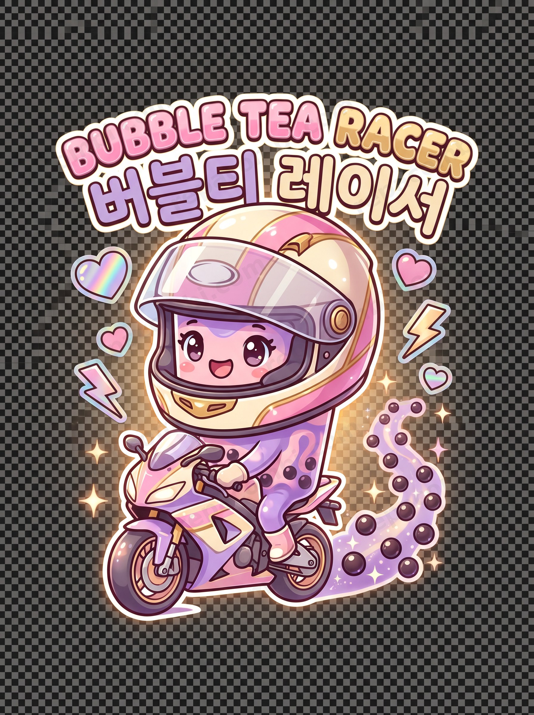 Bubble Tea Racer — DTF Mini Bikers