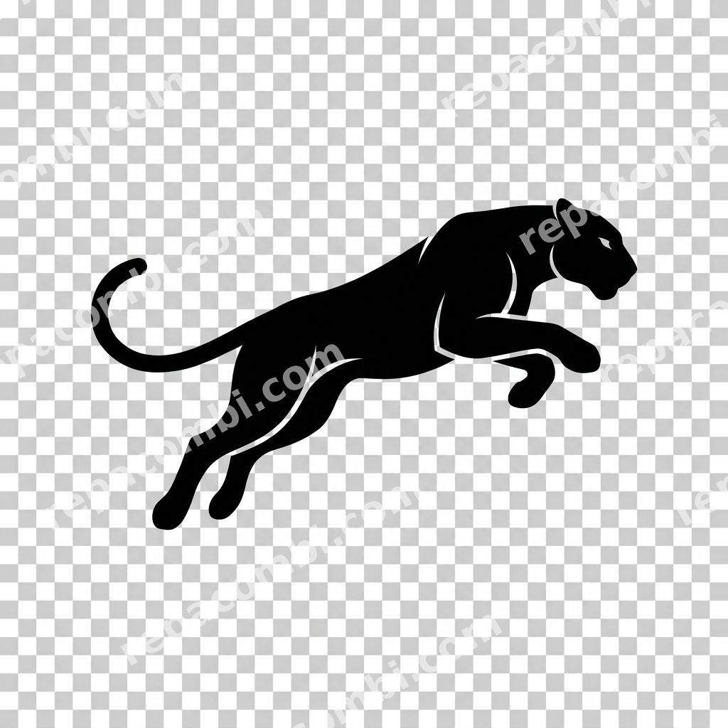 Athletic Panther Athletic Panther — Panthère bondissante athletic, énergie de fauve