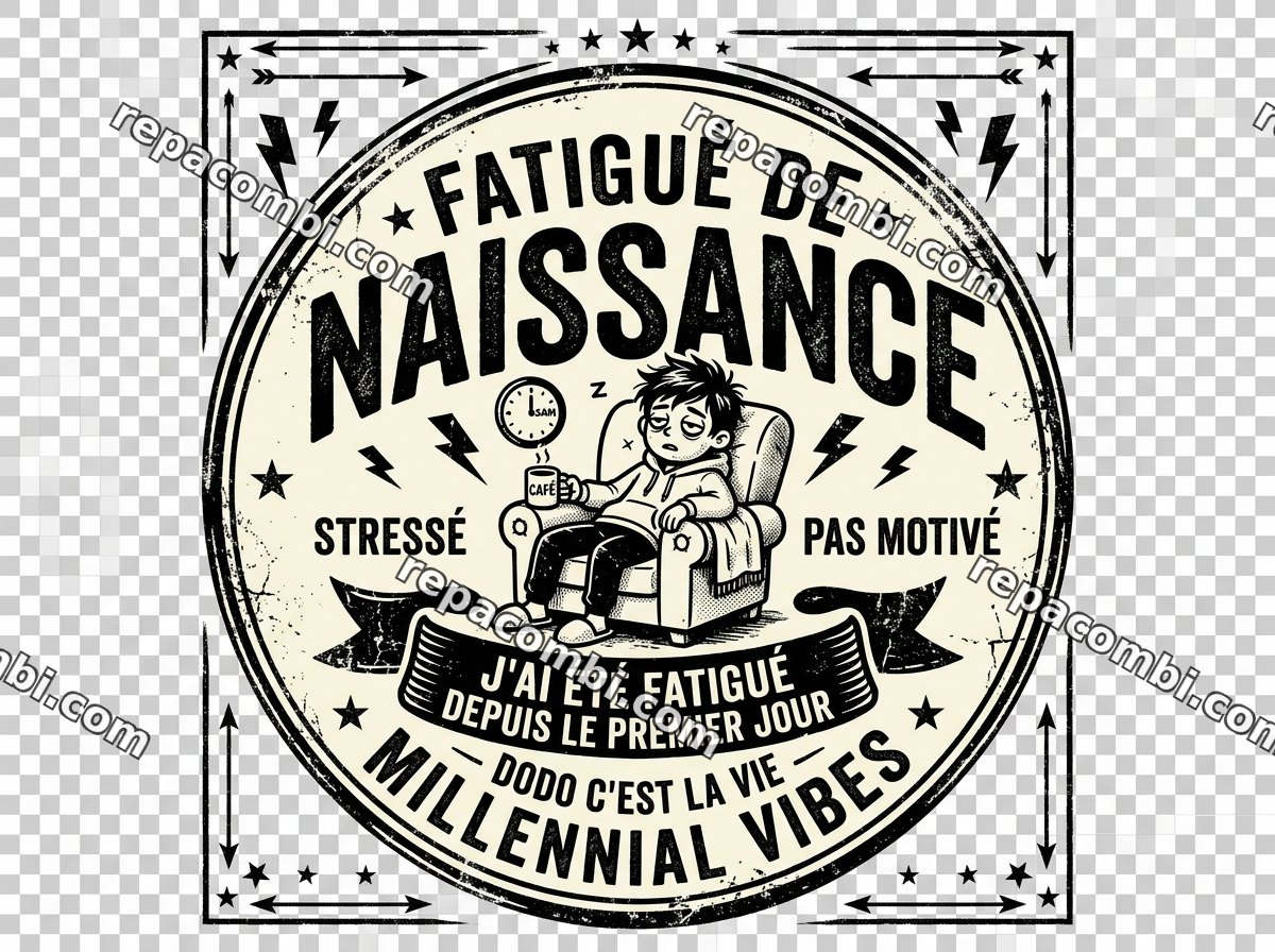 Fatigue de Naissance Fatigue de Naissance — ‘Fatigué depuis la naissance’, phrase franche