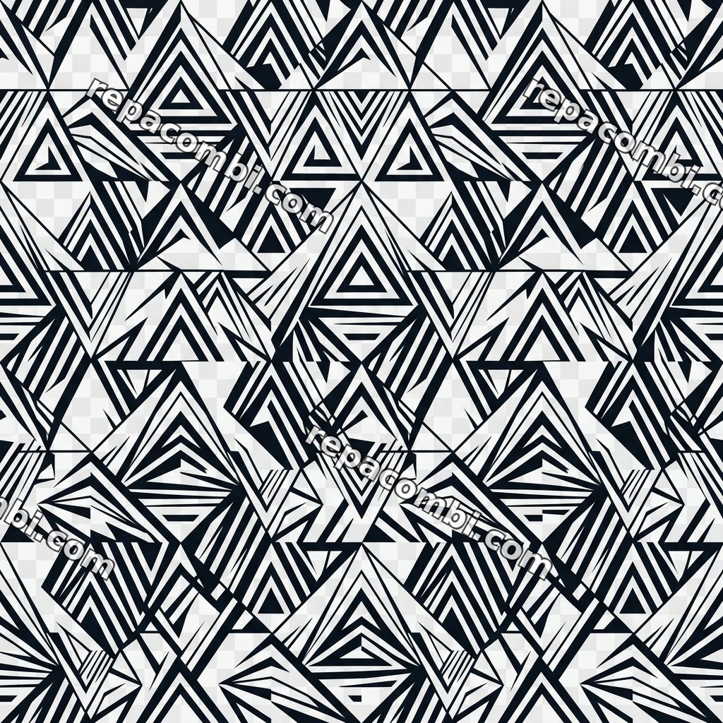 Geometric Abstract Pattern Geometric Abstract Pattern — Motif abstrait géométrique, formes et couleurs Mem