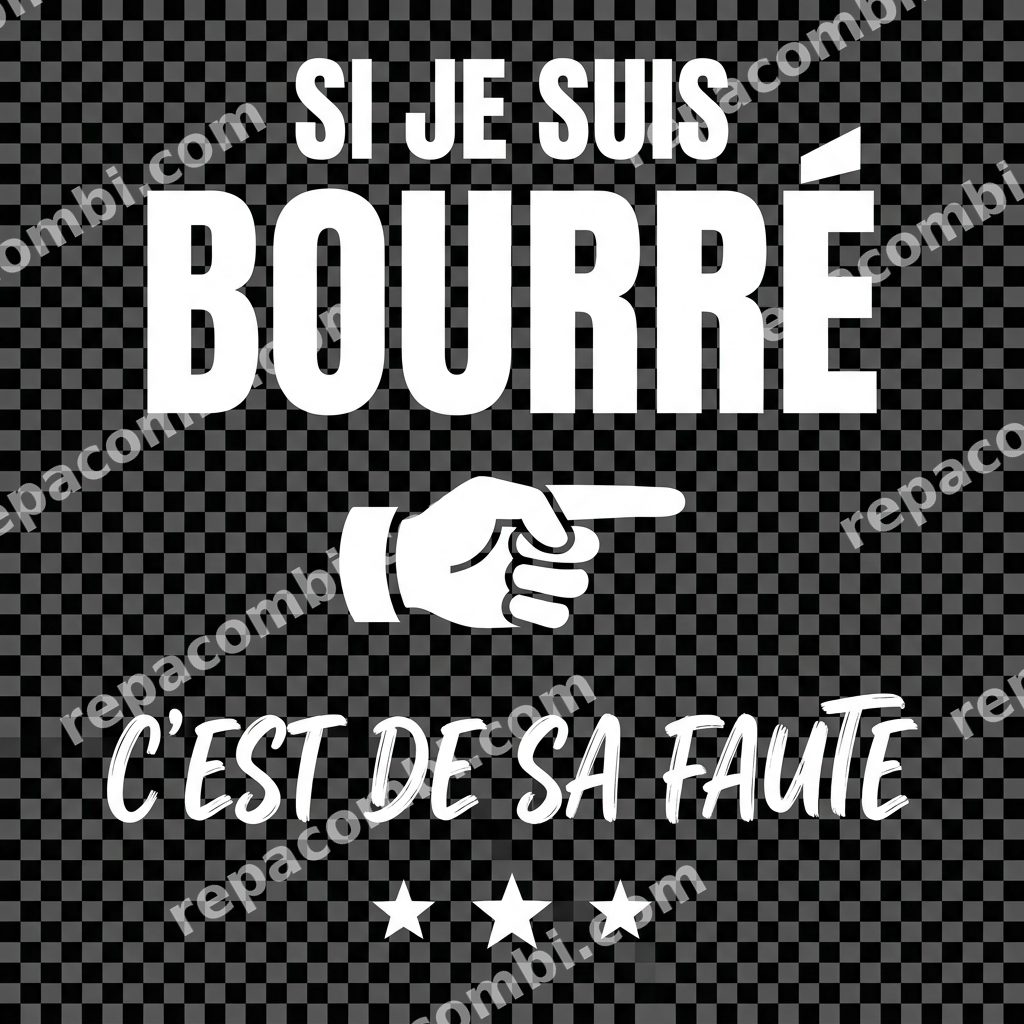Si Je Suis Bourré Si Je Suis Bourré — 'Si je suis bourré c'est de sa faute' main pointeu