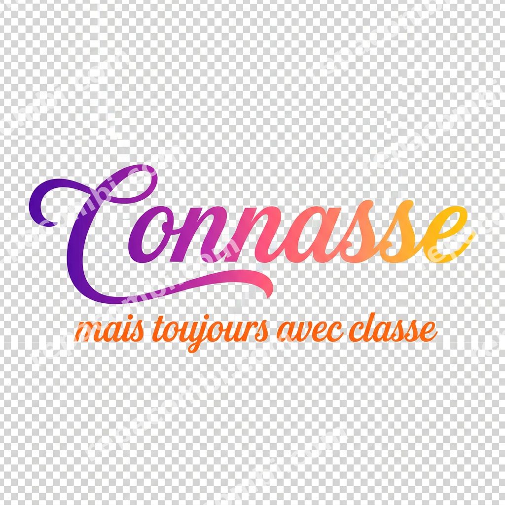 Connasse Mais Classe Connasse Mais Classe — Typo gradient élégante 'Connasse mais classe'