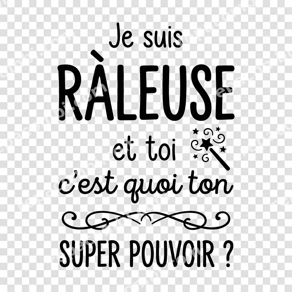 Râler Super Pouvoir Râler Super Pouvoir — 'Râler c'est mon super pouvoir' typo magique