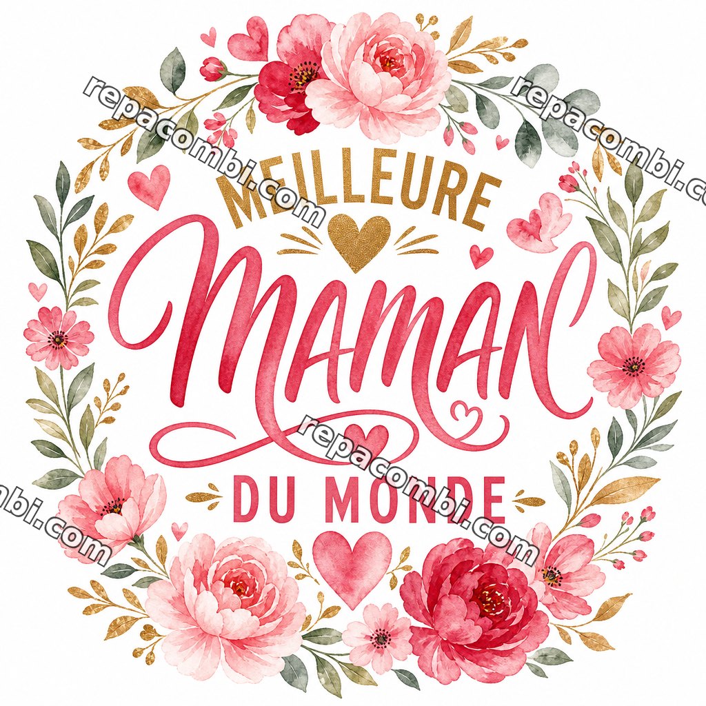 Meilleure Maman du Monde Meilleure Maman du Monde — ‘Meilleure maman du monde’ couronne fleurie