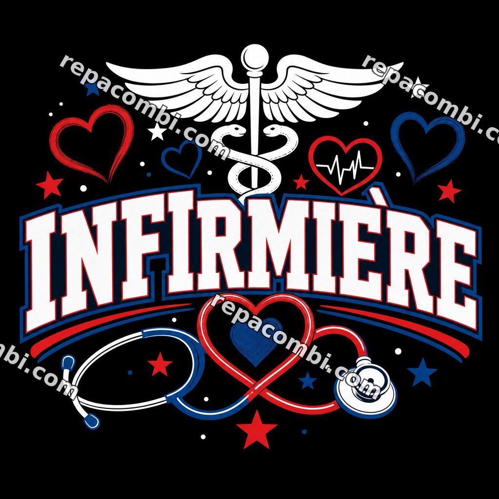 Infirmière Infirmière — ‘Infirmière — cœur et stéthoscope’