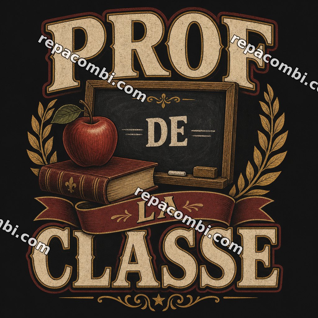 Prof de la Classe Prof de la Classe — ‘Prof de la classe’ pomme et tableau