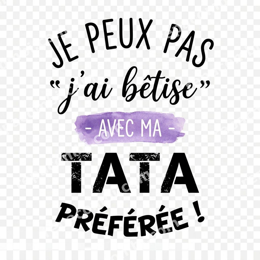 J'peux Pas Tata Préférée J'peux Pas Tata Préférée — ‘J’peux pas, j’ai une bêtise prévue avec ma tata p