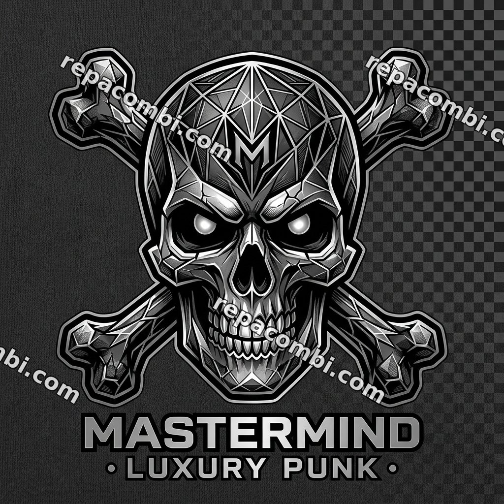 Luxury Crossbones Skull Luxury Crossbones Skull — Skull et os croisés finition luxury or