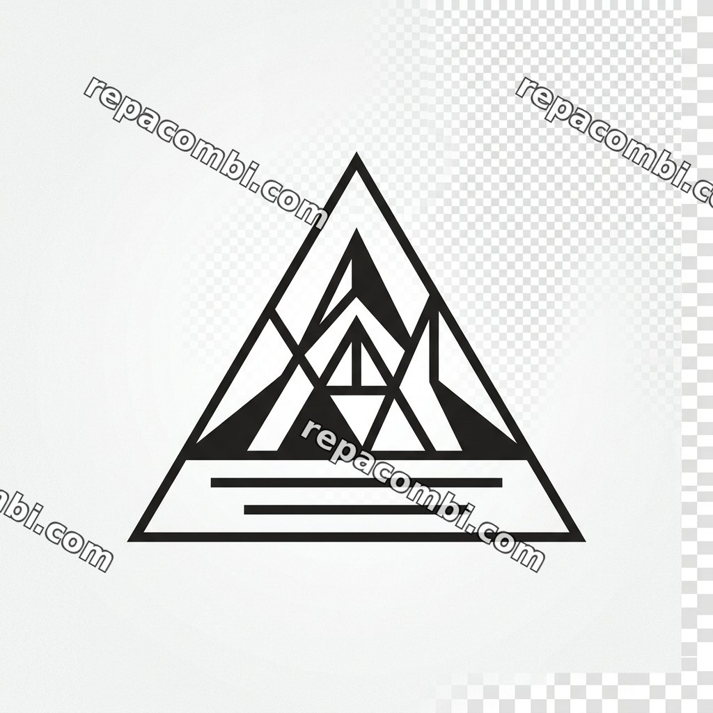 Minimal Triangle Mountain Minimal Triangle Mountain — Montagne minimaliste en triangle, ligne pure