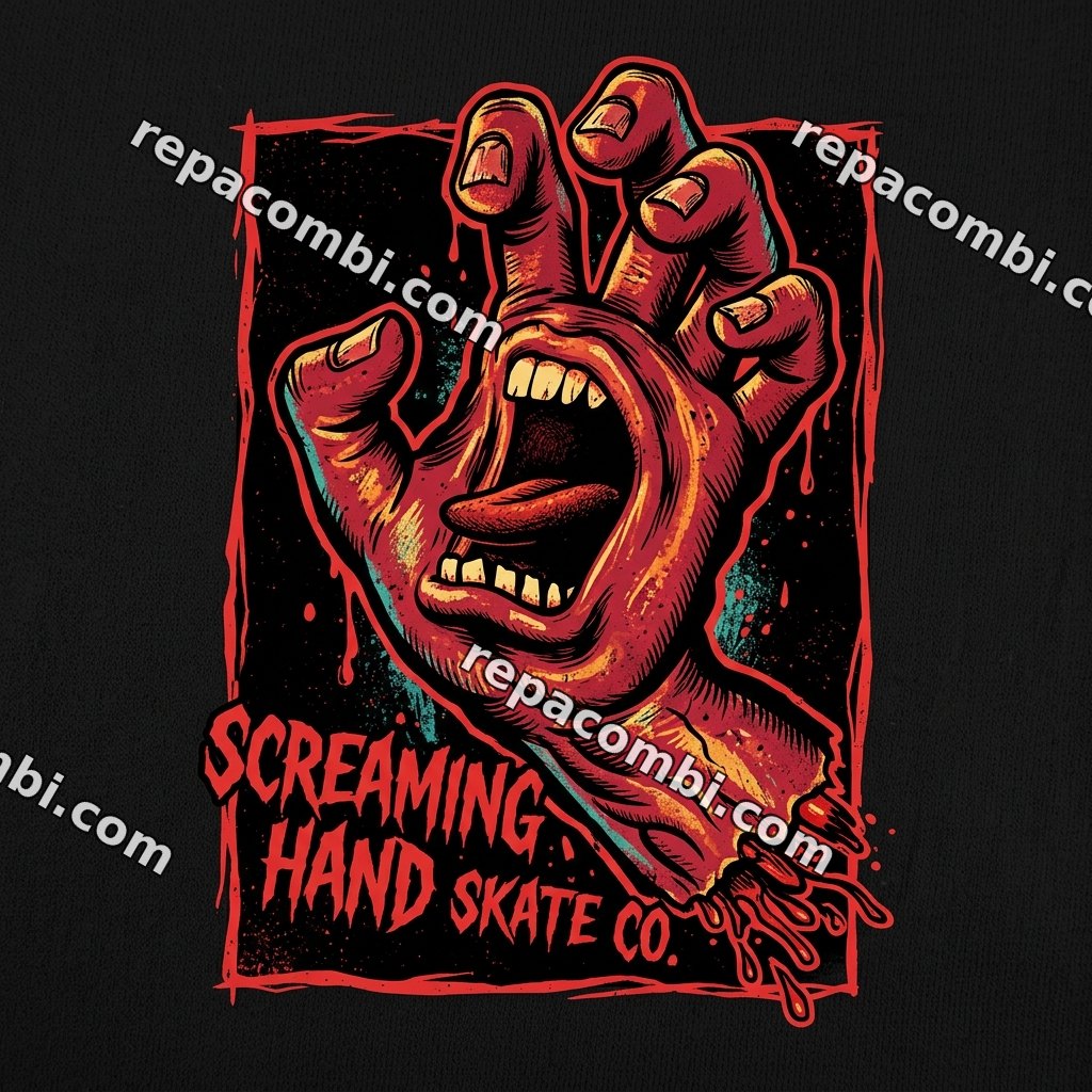 Screaming Hand Skate Screaming Hand Skate — Main hurlante culture skate old-school, signature