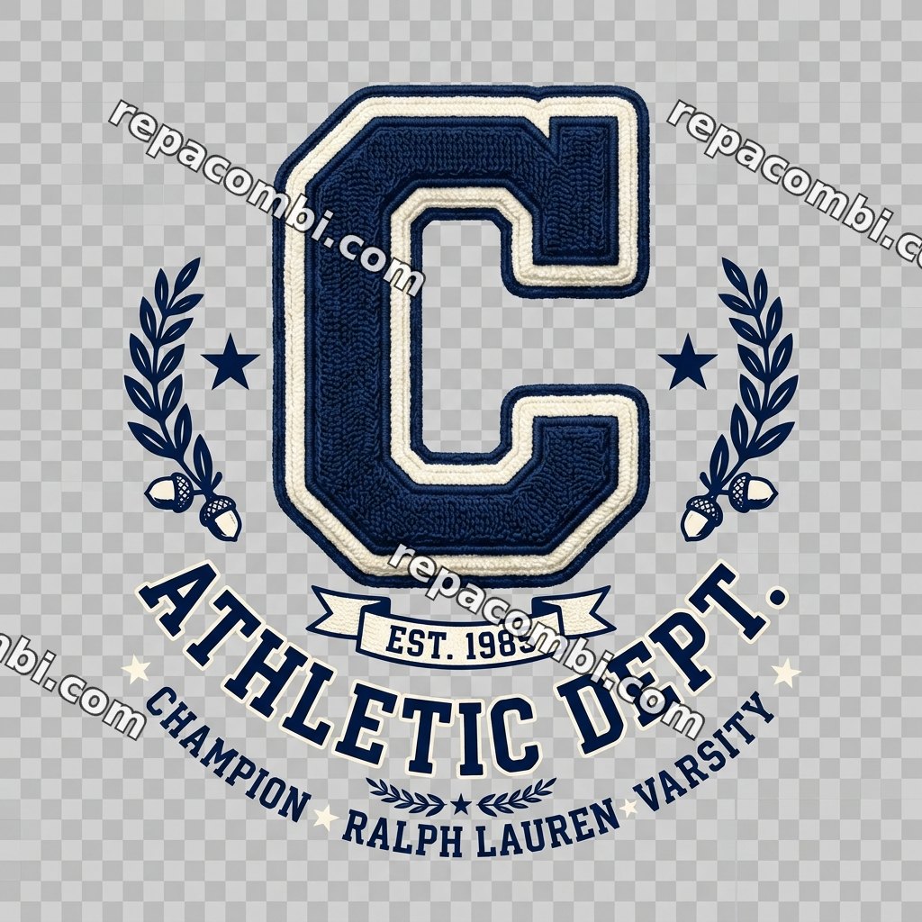 Varsity Letter Collegiate Varsity Letter Collegiate — Lettre varsity college US, bord contrasté